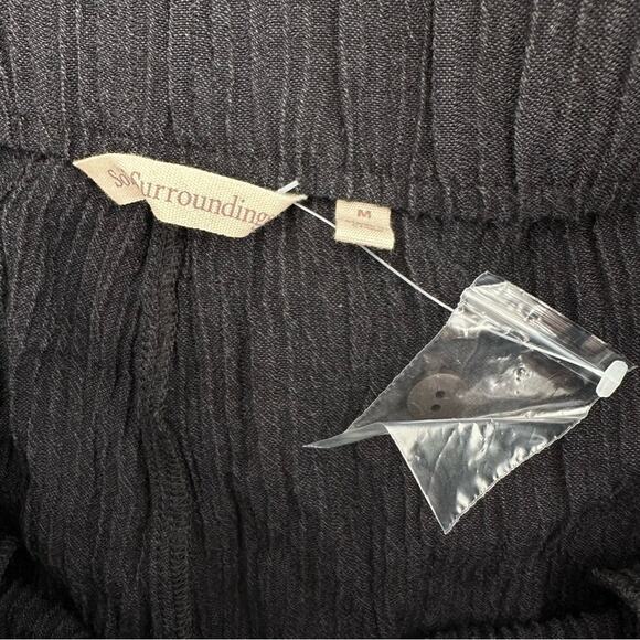 Soft Surroundings Oceo Gauze Wide-Leg Pants in black Size M - Picture 6 of 10